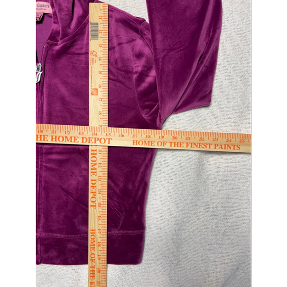 NWT Bling Juicy Couture Violet Sunset Purple Velour Tracksuit Size Large Glam - Picture 6 of 12
